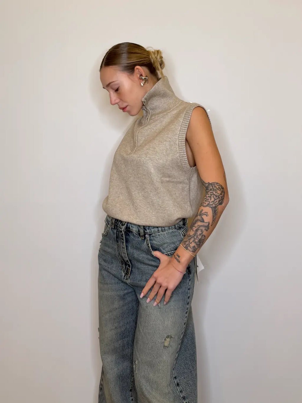 GiletKendraBeige
