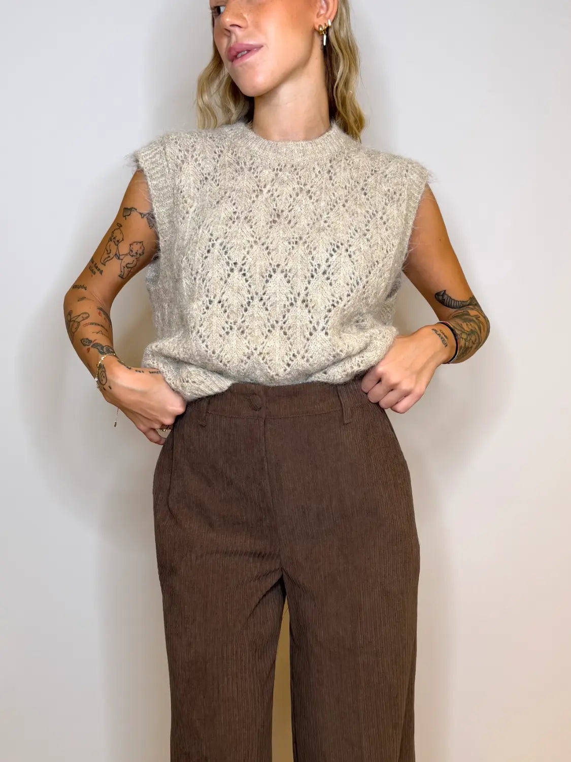 Gilet Flor lana - Akè
