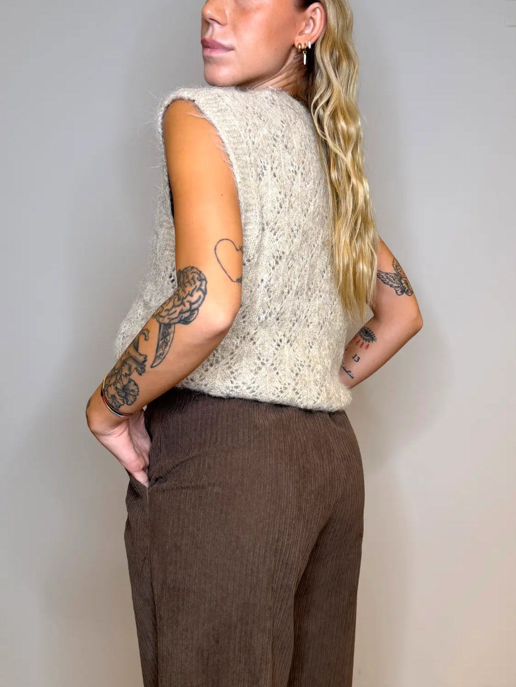 Gilet Flor lana - Akè